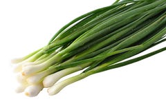 The Fresh Green Onions Stock Images