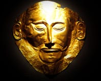 The Golden Mask Of Agamemnon Stock Photos The Golden Mask Of Agamemnon Stock Photos