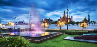 The Grand Palace & The Emerald Buddha Temple, Bangkok, Thailand. Royalty Free Stock Image The Grand Palace & The Emerald Buddha Temple, Bangkok, Thailand. Royalty Free Stock Image