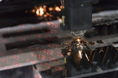 Free The Laser Cutter Machine Stock Photography - 88246112