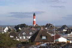 The Lighthouse Of Hörnum Stock Photos
