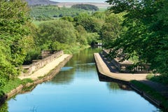 The Lune Aqueduct That Carries The Lancaster Canal. Stock Photo The Lune Aqueduct That Carries The Lancaster Canal. Stock Photo