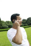 The Man Using Cell Phone Stock Photos