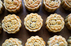 The Mid-Autumn Festival-diy Moon Cakes Royalty Free Stock Image