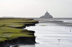 The Mont-Saint-Michel Royalty Free Stock Photo The Mont-Saint-Michel Royalty Free Stock Photo