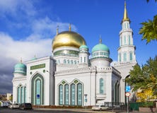 The Moscow Cathedral Mosque. Royalty Free Stock Photos