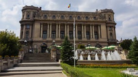 The National Military Circle Palace In Bucharest Stock Photo