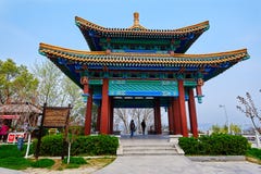 The Pavilion Of Looking River Of Sun Zhongshan Stock Image The Pavilion Of Looking River Of Sun Zhongshan Stock Image
