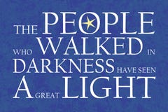 The People Who Walked Darkness Dark Blue Stock Images