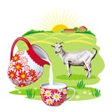 The Picture With Goat, And Goat`s Milk The Picture With Goat, And Goat`s Milk