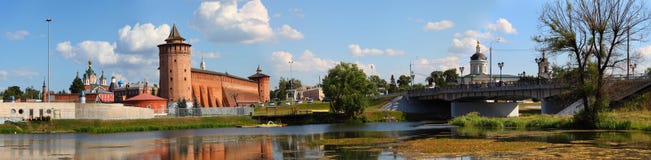 The Powerful Walls Of The Kremlin. Panorama. Royalty Free Stock Photo The Powerful Walls Of The Kremlin. Panorama. Royalty Free Stock Photo