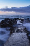 The Sicilian Coast At Sunset Stock Photos