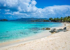 The Tropical Beach Royalty Free Stock Photography The Tropical Beach Royalty Free Stock Photography