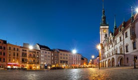 The Upper Square In Olomouc Royalty Free Stock Photo The Upper Square In Olomouc Royalty Free Stock Photo