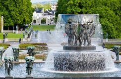 The Vigeland Park, Oslo, Norway Royalty Free Stock Photos