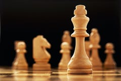 The Winner - A King Chess Piece Stock Photo