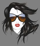 The Woman With Sunglasses Royalty Free Stock Photo