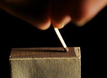 The Wooden Match Stock Photography