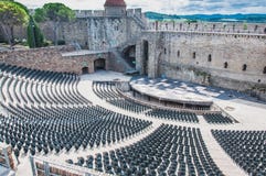 Theater Medieval City Of Carcassonne In France Stock Image Theater Medieval City Of Carcassonne In France Stock Image