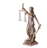Themis sur le fond blanc images libres de droits Themis sur le fond blanc images libres de droits