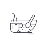 Therapeutic drink line icon concept. Therapeutic drink vector linear illustration, symbol, sign vector illustration Therapeutic drink line icon concept. Therapeutic drink vector linear illustration, symbol, sign vector illustration