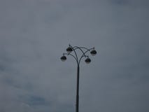 A lamp post and cloudy sky royalty free stock image A lamp post and cloudy sky royalty free stock image