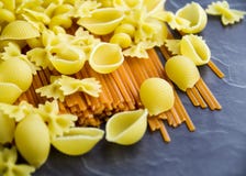 Uncooked Pasta Ready to be made into a Meal royalty free stock photo Uncooked Pasta Ready to be made into a Meal royalty free stock photo