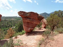 The other Balanced Rock in Colorado Springs stock image The other Balanced Rock in Colorado Springs stock image