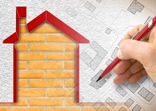 Thermal insulation design of old buildings to improve energy efficiency and reduce thermal losses - 3D render concept image stock illustration Thermal insulation design of old buildings to improve energy efficiency and reduce thermal losses - 3D render concept image stock illustration