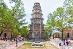 Thien Mu Pagoda, Hue on a summer day stock photography Thien Mu Pagoda, Hue on a summer day stock photography