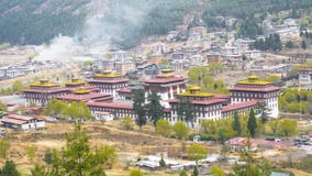 Thimphu stolica Bhutan doliny kraj zdjęcia royalty free Thimphu stolica Bhutan doliny kraj zdjęcia royalty free