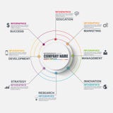 Thin line flat infographic cycle diagram vector design template Royalty Free Illustration Thin line flat infographic cycle diagram vector design template Royalty Free Illustration