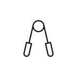 Thin line hand grip exerciser icon on white stock illustration Thin line hand grip exerciser icon on white stock illustration