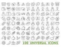 Thin line icons exclusive XXL icons set contains: universal interface, navigation, people, web store, finance themes stock illustration Thin line icons exclusive XXL icons set contains: universal interface, navigation, people, web store, finance themes stock illustration