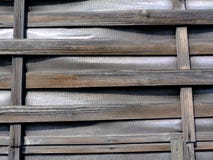 Thin Woven Bent Wooden Slat Fence Of Horizontal Strips On Vertical Frame With Vinyl Infill Royalty Free Stock Images Thin Woven Bent Wooden Slat Fence Of Horizontal Strips On Vertical Frame With Vinyl Infill Royalty Free Stock Images
