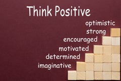 Think Positive Concept stock image Think Positive Concept stock image