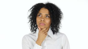 Thinking Pensive Black Woman