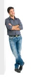 Thinking Young Man Full Length Stock Image Thinking Young Man Full Length Stock Image