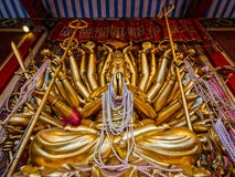 Thousand-armed Avalokitesvara Statue in Ayutthaya, Thailand Royalty Free Stock Photography Thousand-armed Avalokitesvara Statue in Ayutthaya, Thailand Royalty Free Stock Photography