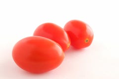 Three Baby Tomatoes Stock Photo Three Baby Tomatoes Stock Photo