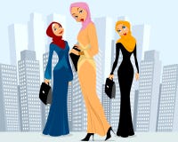 Three Businesswomen In City Royalty Free Stock Photo