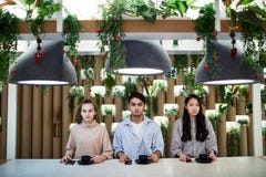 Teens in cafe royalty free stock photos Teens in cafe royalty free stock photos