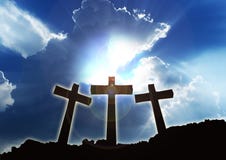 Three christian Crosses stock photography Three christian Crosses stock photography