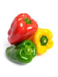 Three Color Peppers Pyramid Stock Photo Three Color Peppers Pyramid Stock Photo