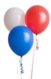 Three Colorful Balloons Stock Photo