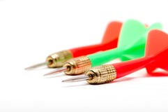 Three Colorful Darts Stock Photography Three Colorful Darts Stock Photography