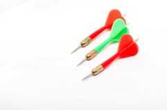 Three Colorful Darts Royalty Free Stock Images Three Colorful Darts Royalty Free Stock Images