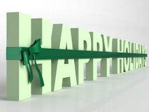 Three Dimensional Holidays Text Stock Photo Three Dimensional Holidays Text Stock Photo
