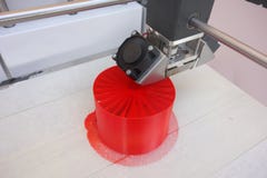 Three dimensional printing machine, modern 3D printer royalty free stock image Three dimensional printing machine, modern 3D printer royalty free stock image