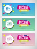 Three discount Voucher template layouts vector illustration Three discount Voucher template layouts vector illustration